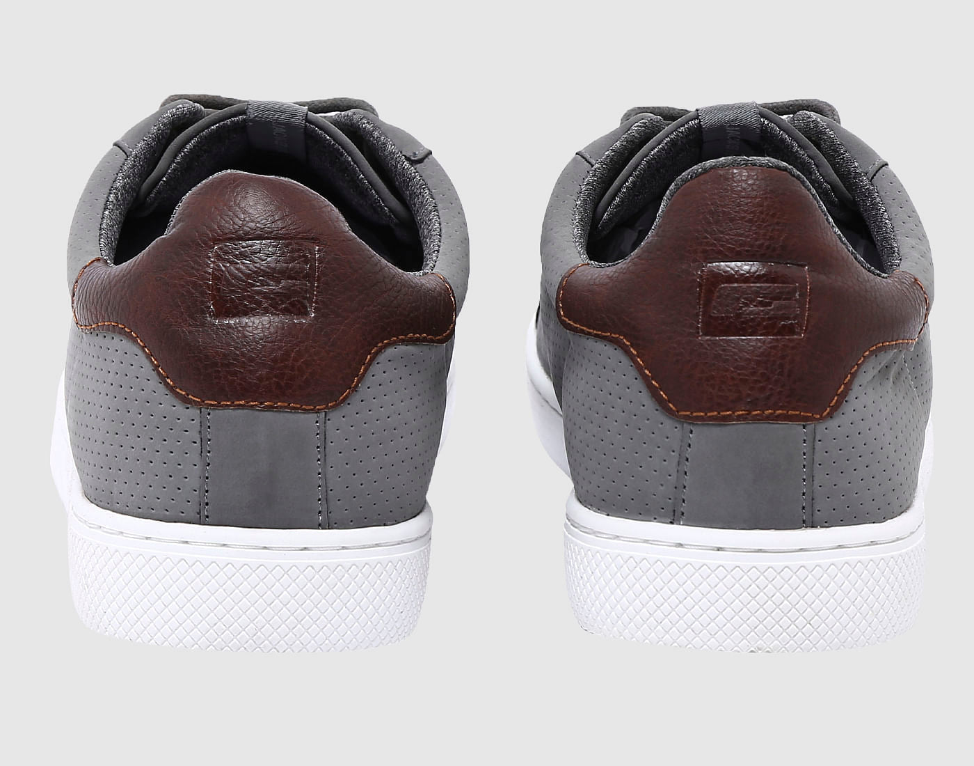 Grey Pu Sneakers