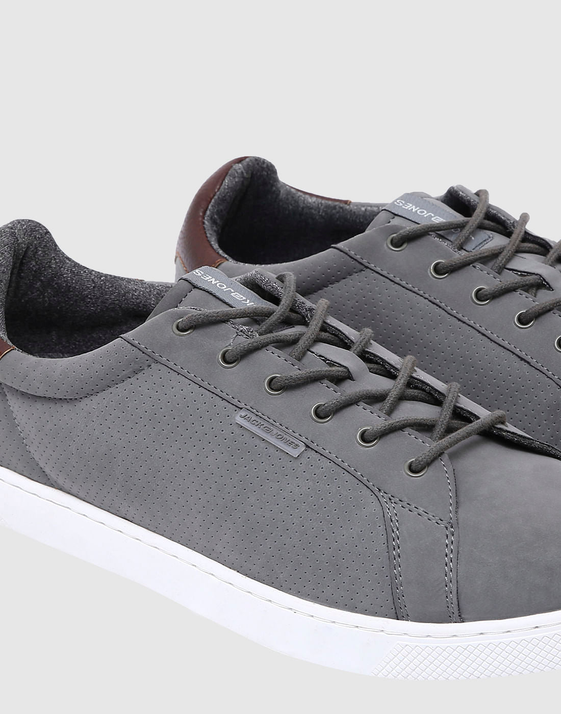 Grey Pu Sneakers