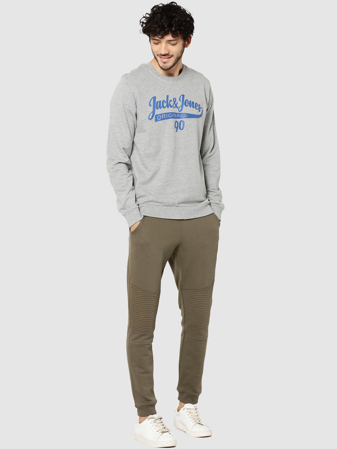 Grey Regular Fit Pullover