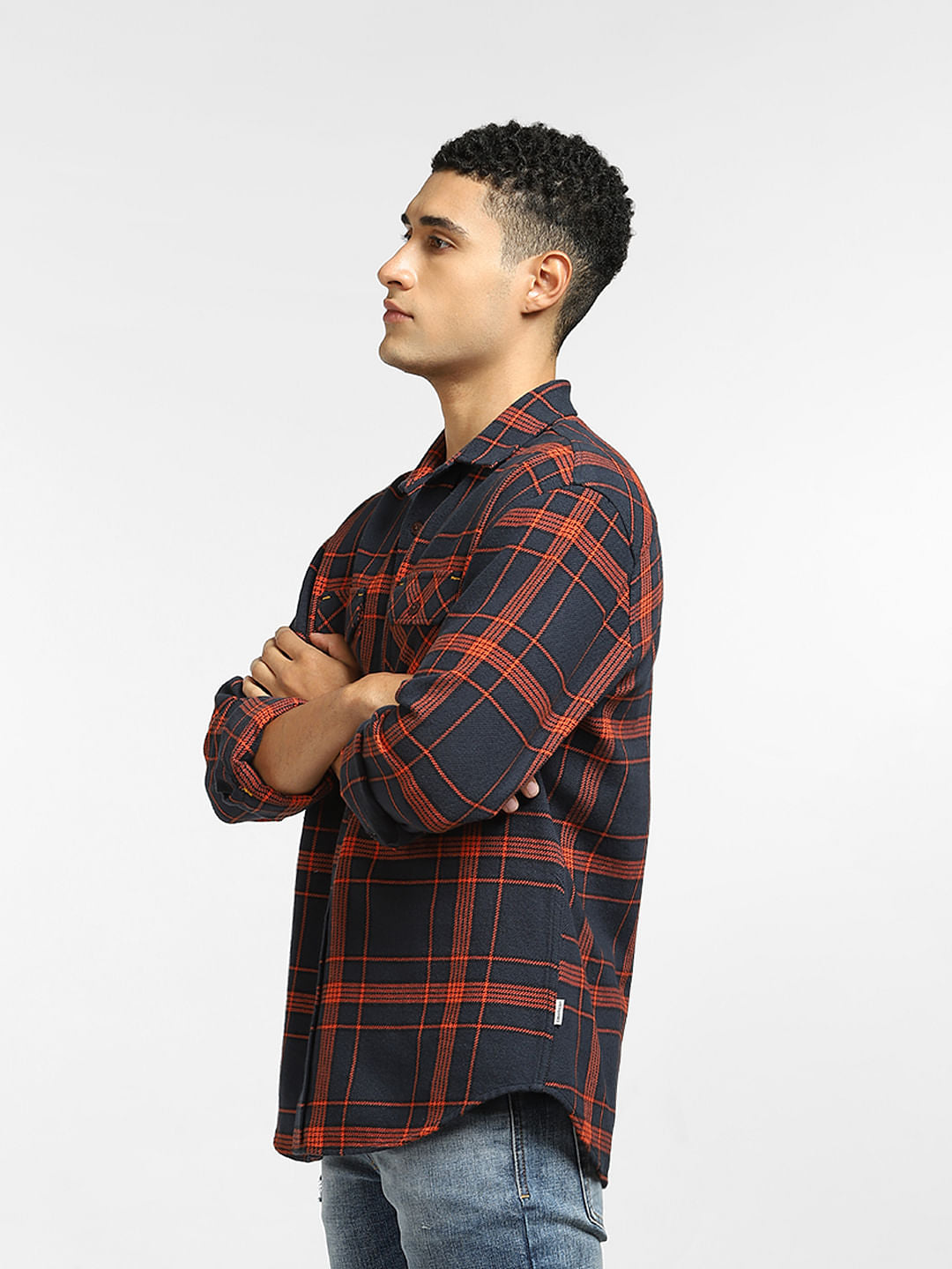 Red Check Full Sleeves Shirt