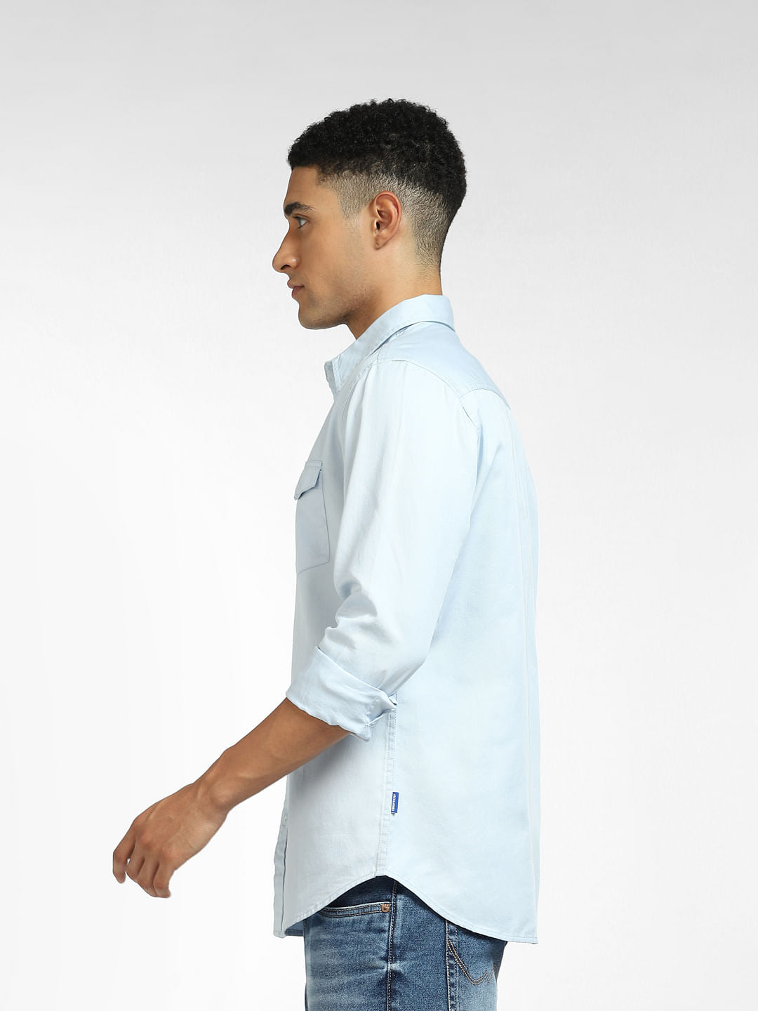 Light Blue Full Sleeves Shirt