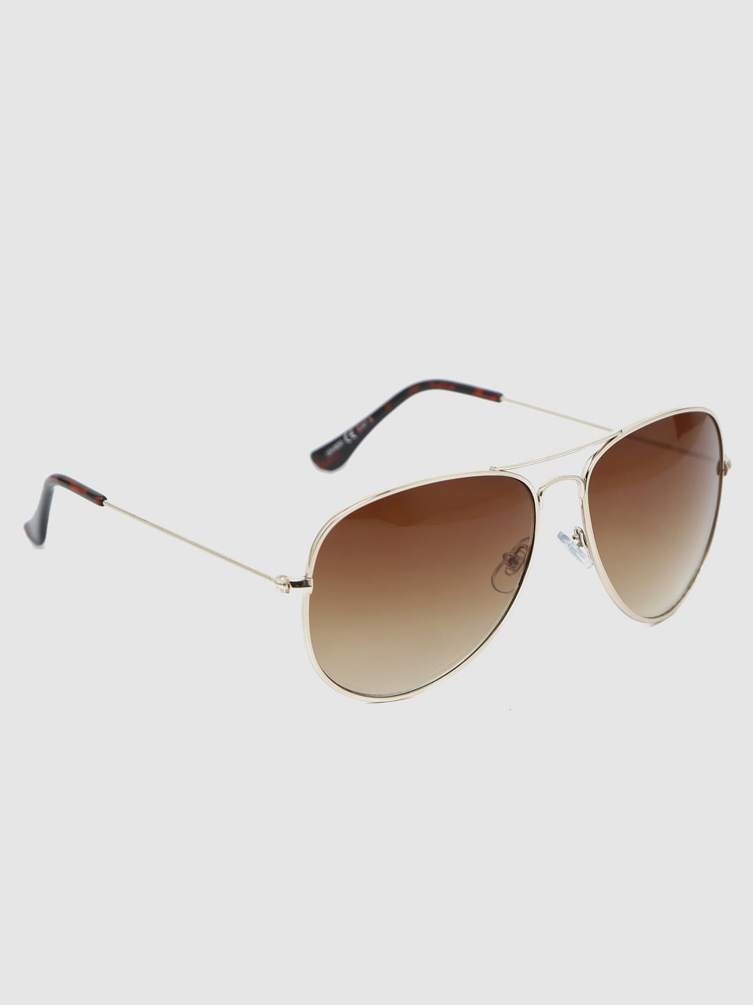 Brown Aviator Sunglasses