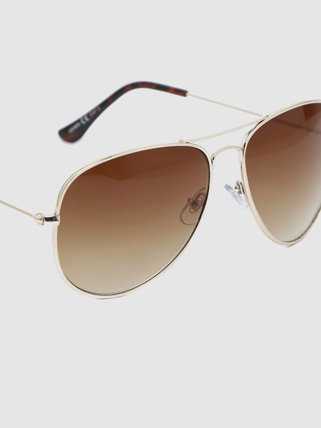 Brown Aviator Sunglasses