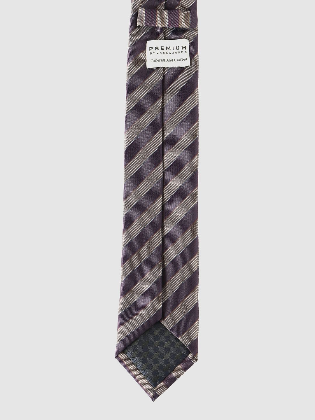 Brown Striped Tie