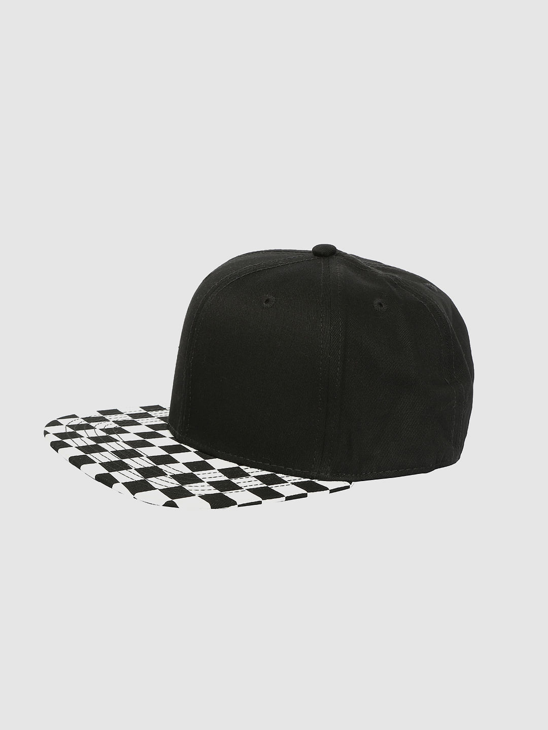 Black Checks Cap