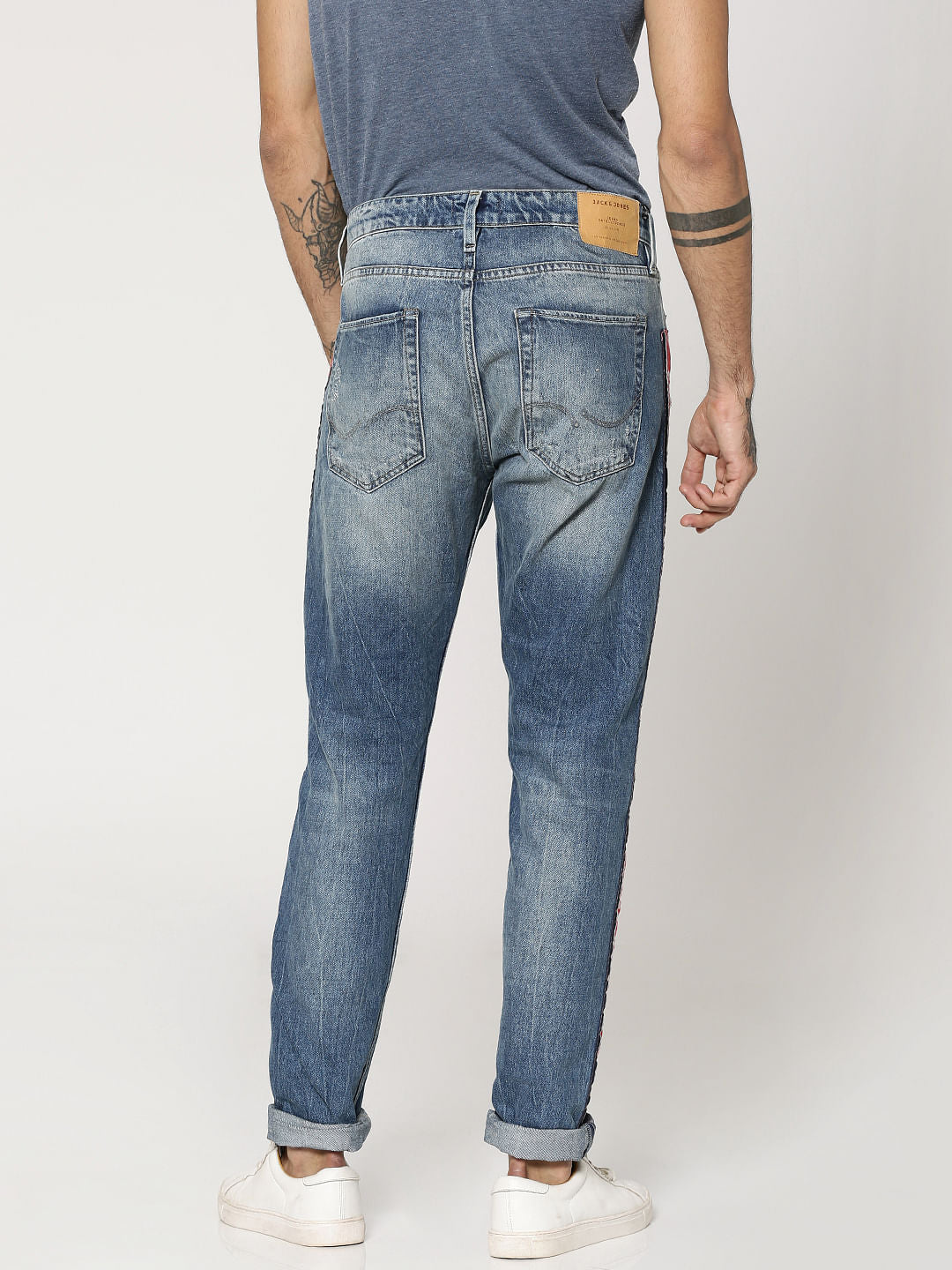 Blue Tape Detail Fred Anti Fit Jeans