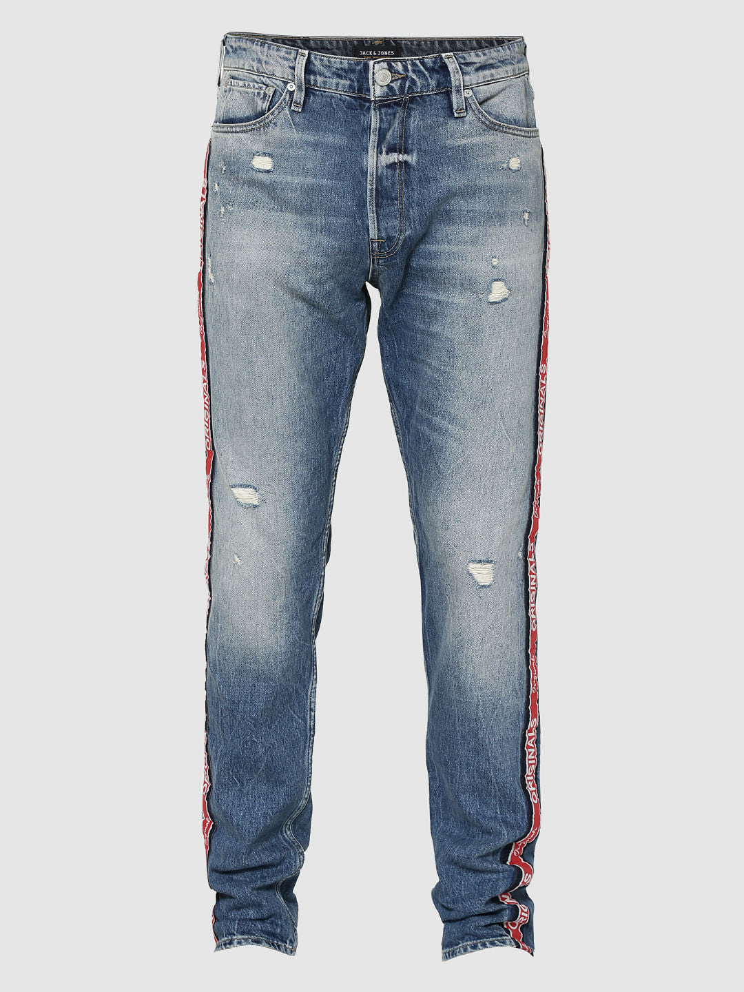 Blue Tape Detail Fred Anti Fit Jeans