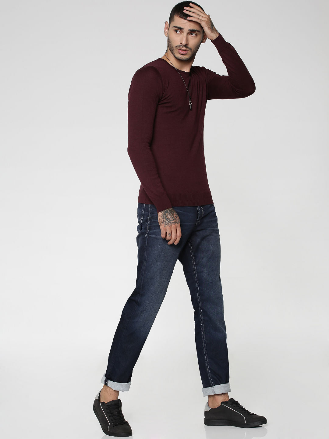 Burgundy Pullover