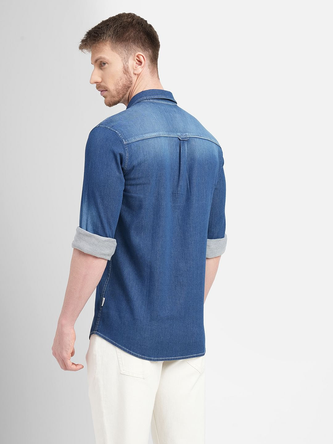 Blue Denim Full Sleeves Shirt