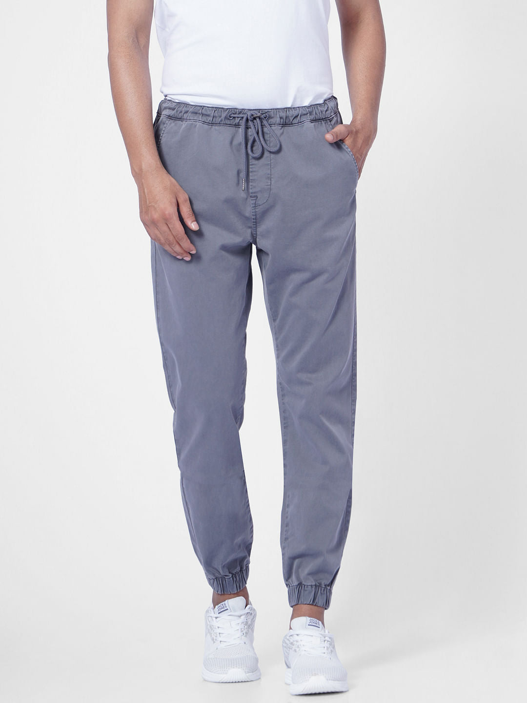 Grey Low Rise Jogger Pant