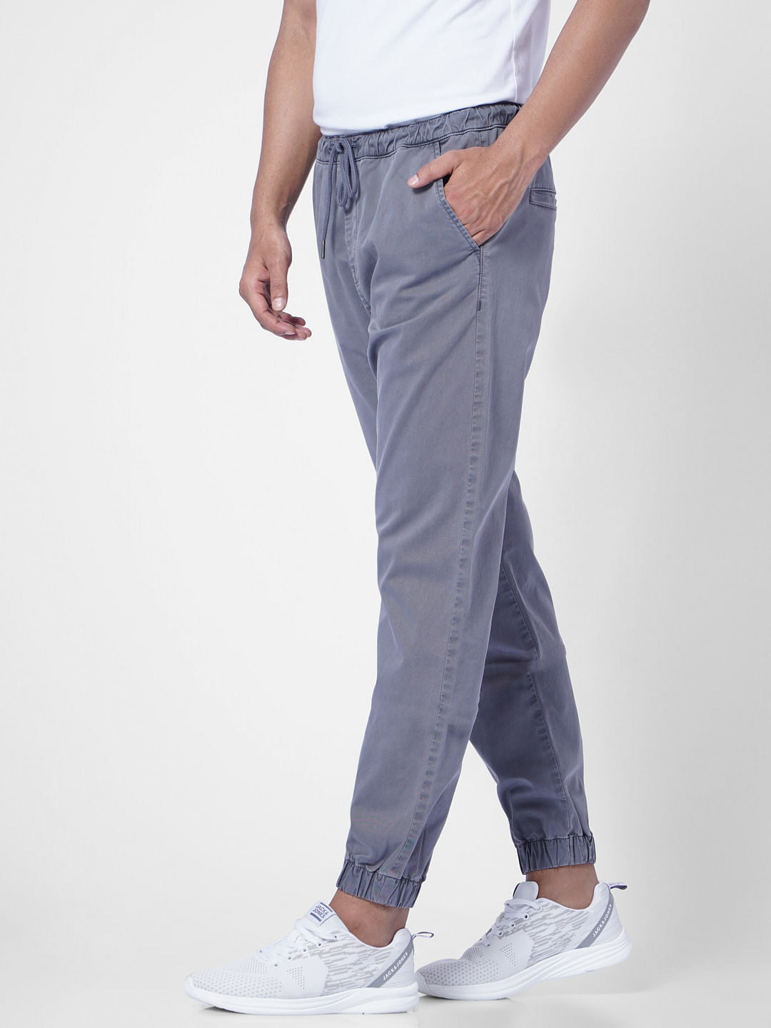 Grey Low Rise Jogger Pant