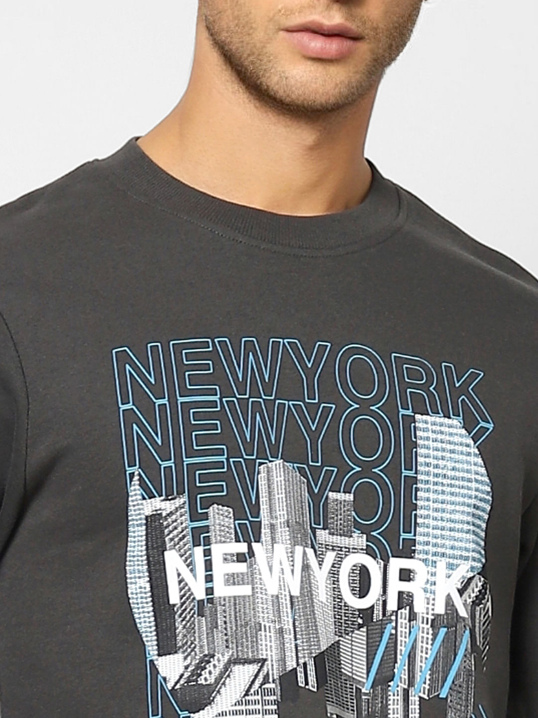 Black Graphic Print Sweatshirt