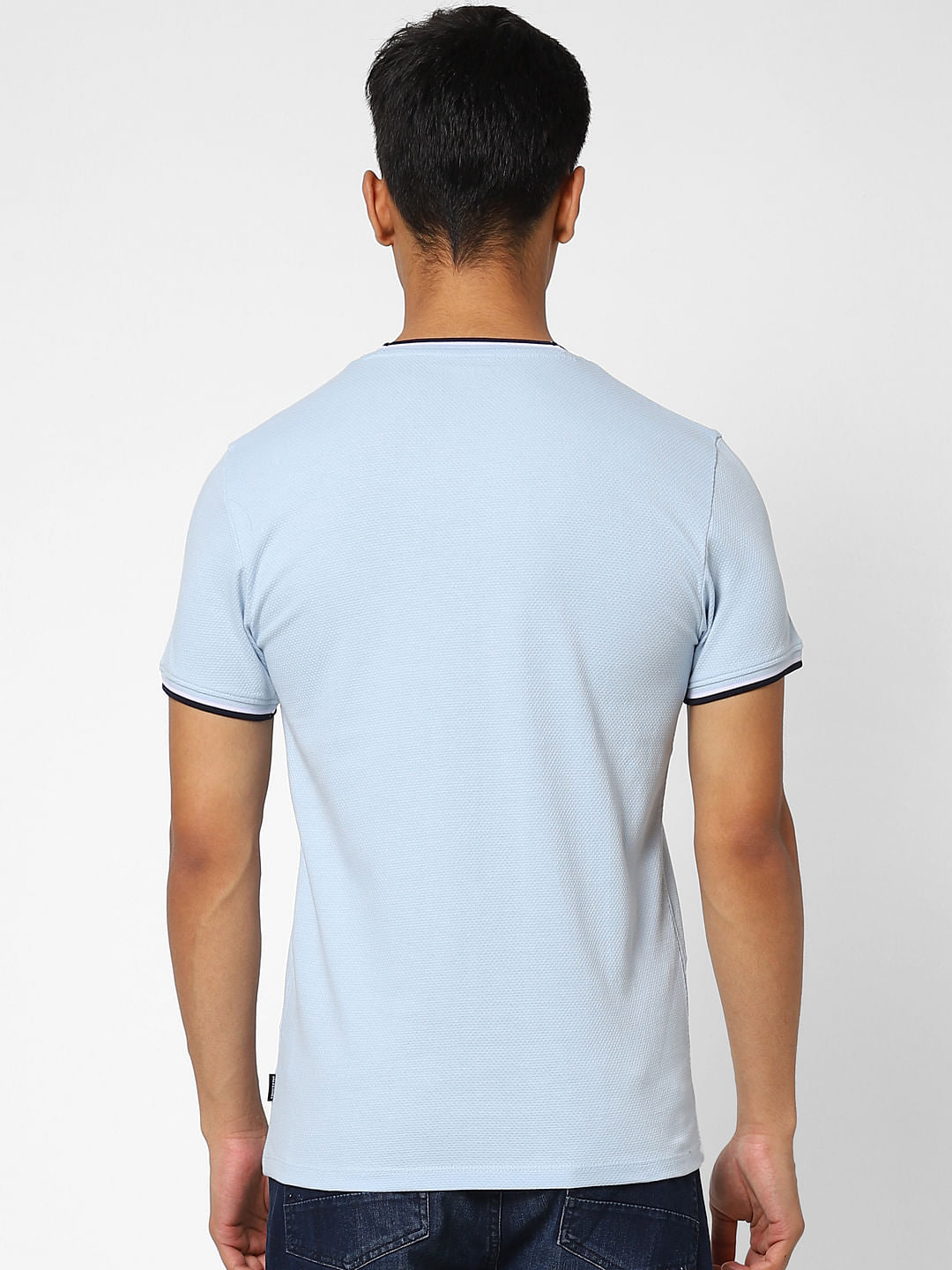 Blue Crew Neck T-shirt