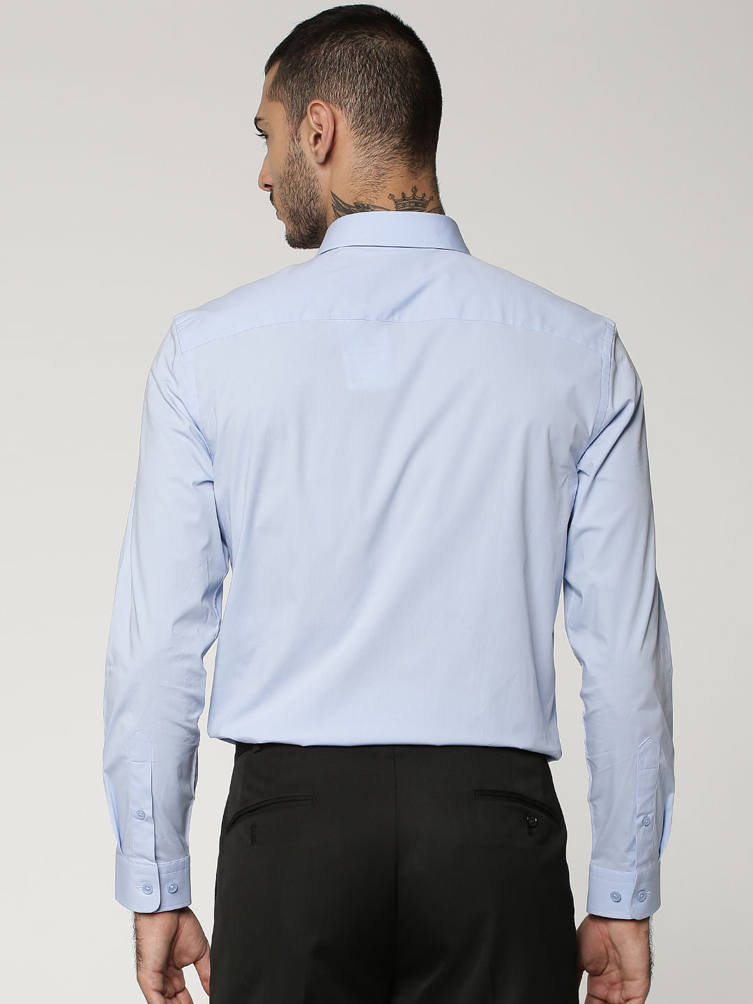 Light Blue Formal Full Sleeves Shirt