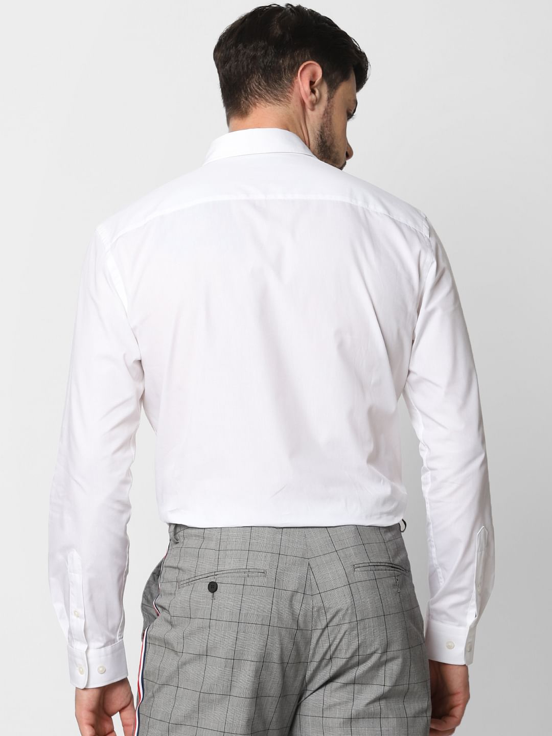 White Formal Full Sleeves Shirt