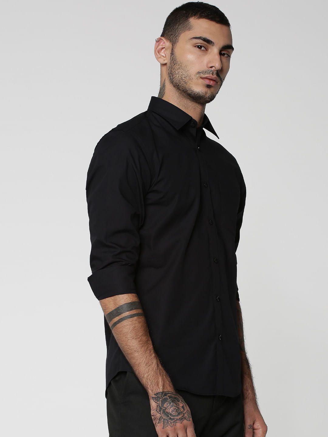 Black Full Sleeves Shirt