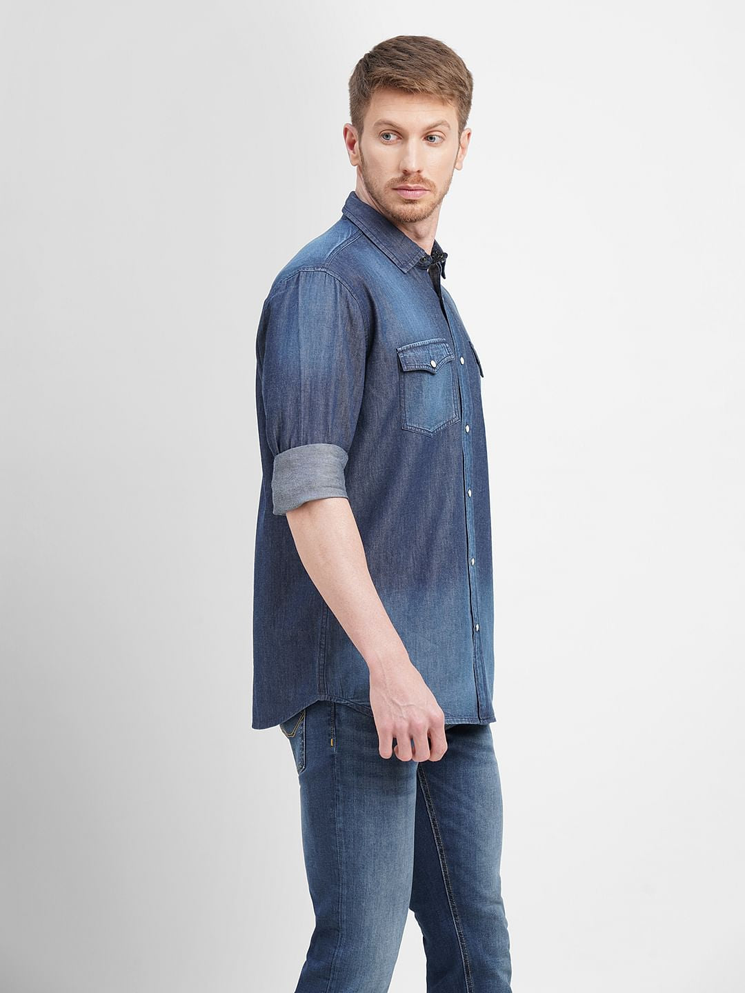 Blue Denim Full Sleeves Shirt