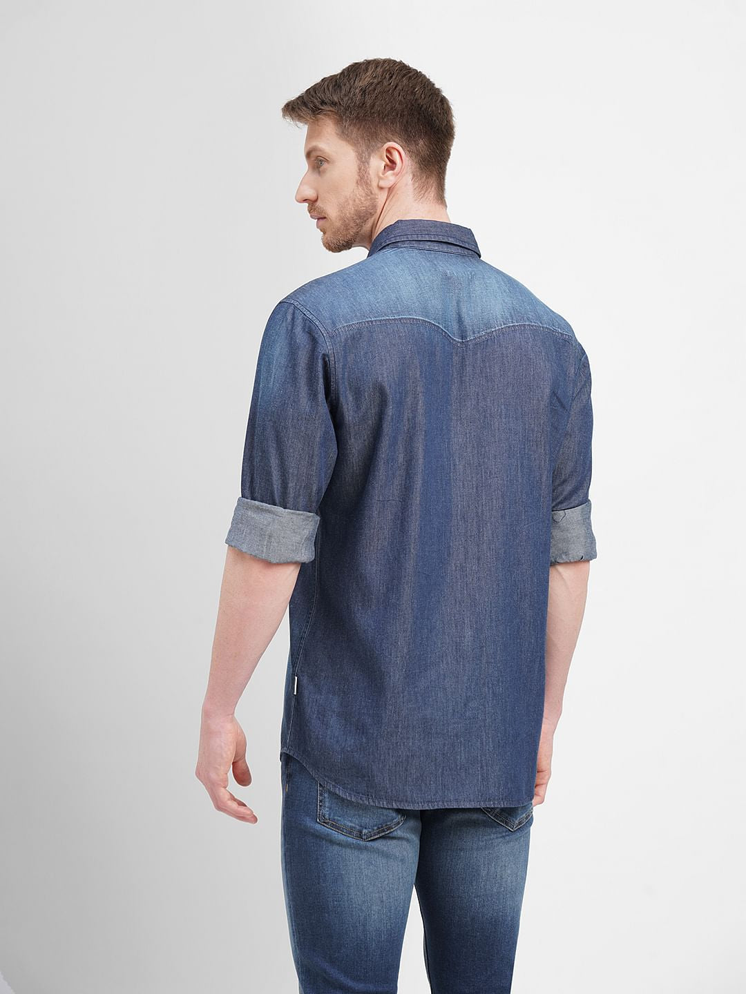 Blue Denim Full Sleeves Shirt