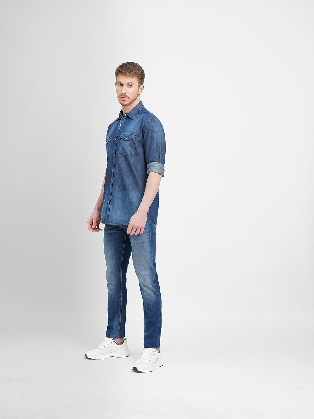 Blue Denim Full Sleeves Shirt