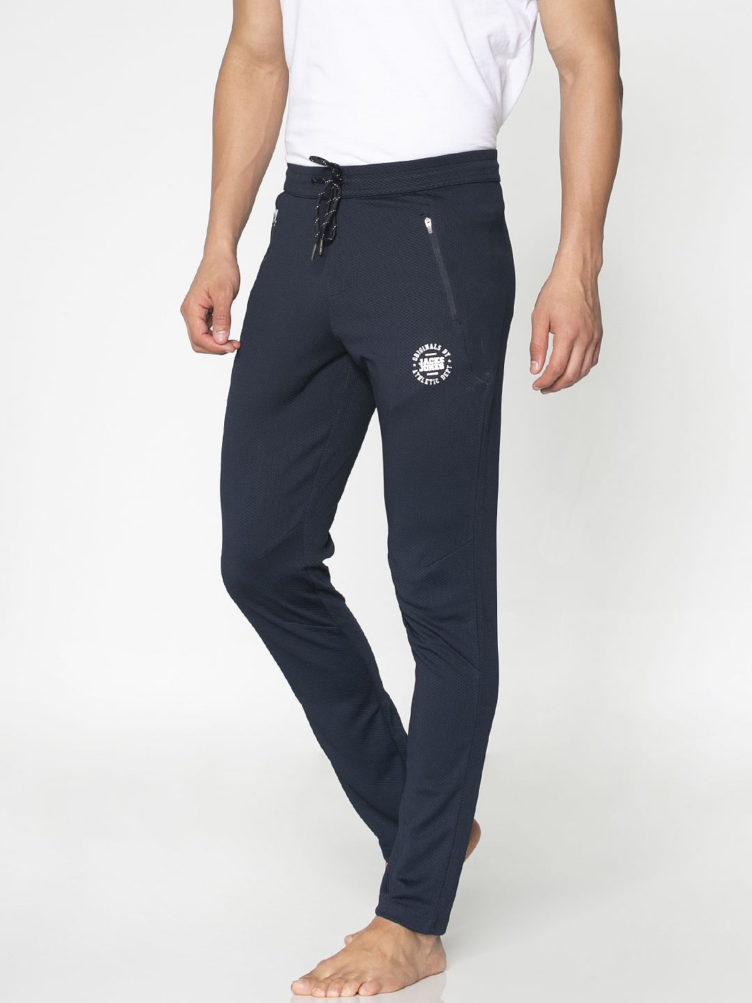 Navy Blue Drawstring Trackpants