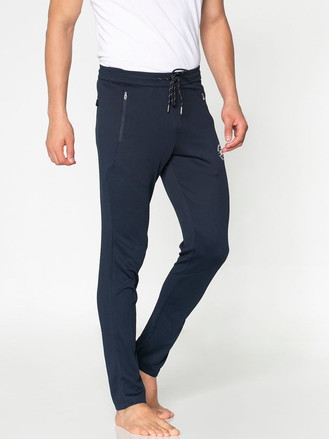 Navy Blue Drawstring Trackpants