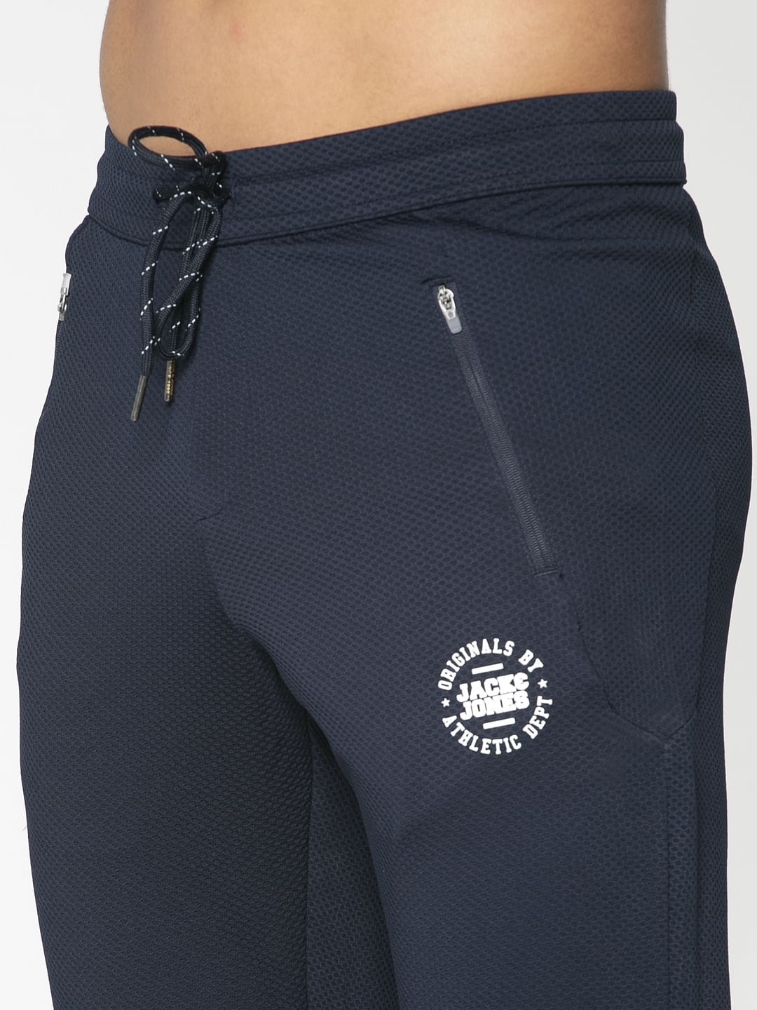 Navy Blue Drawstring Trackpants