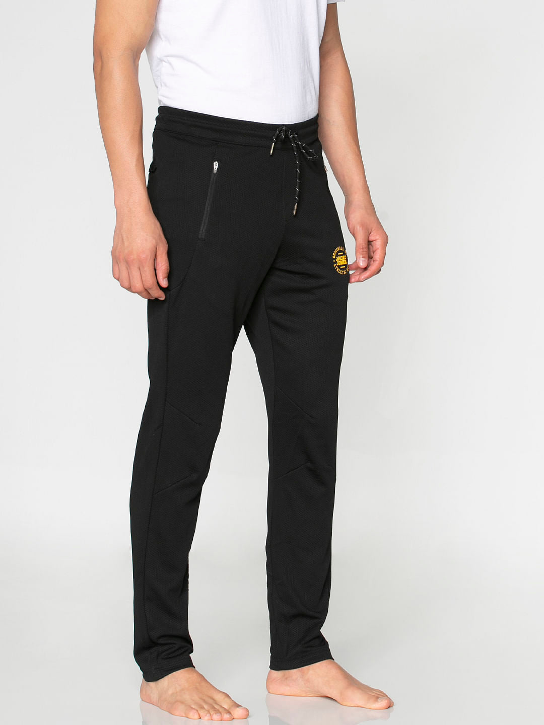 Black Drawstring Trackpants