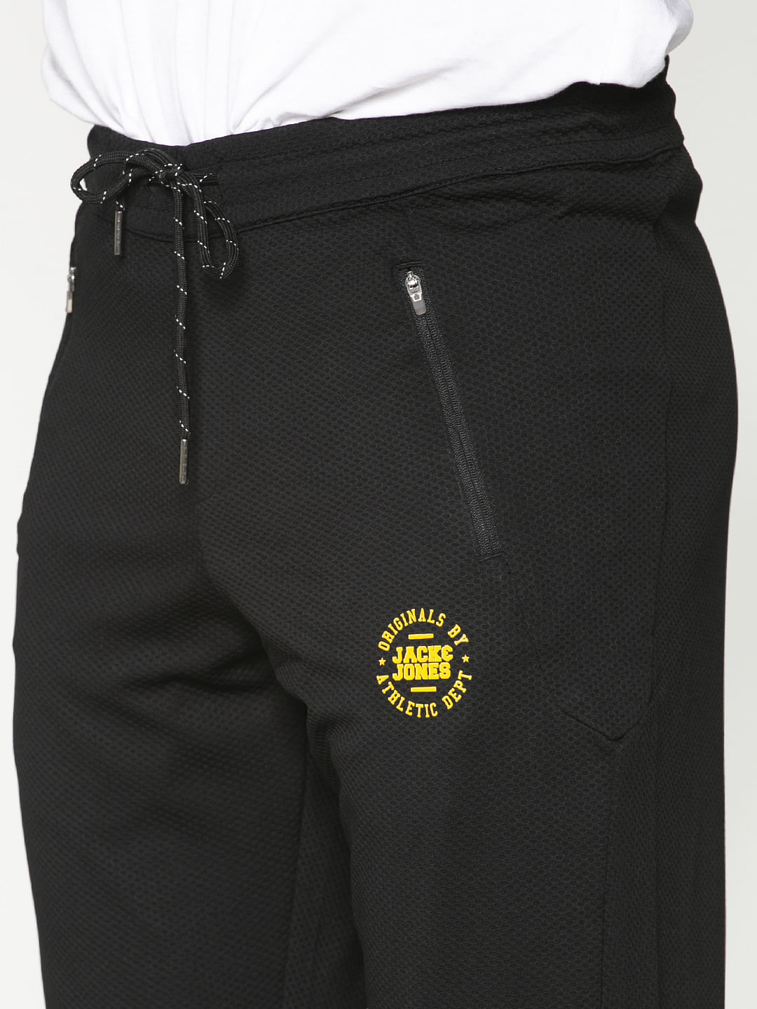 Black Drawstring Trackpants