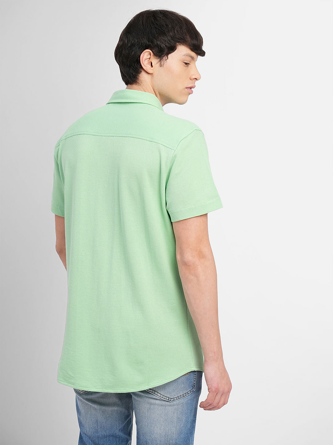 Green Short Sleeves Shirt