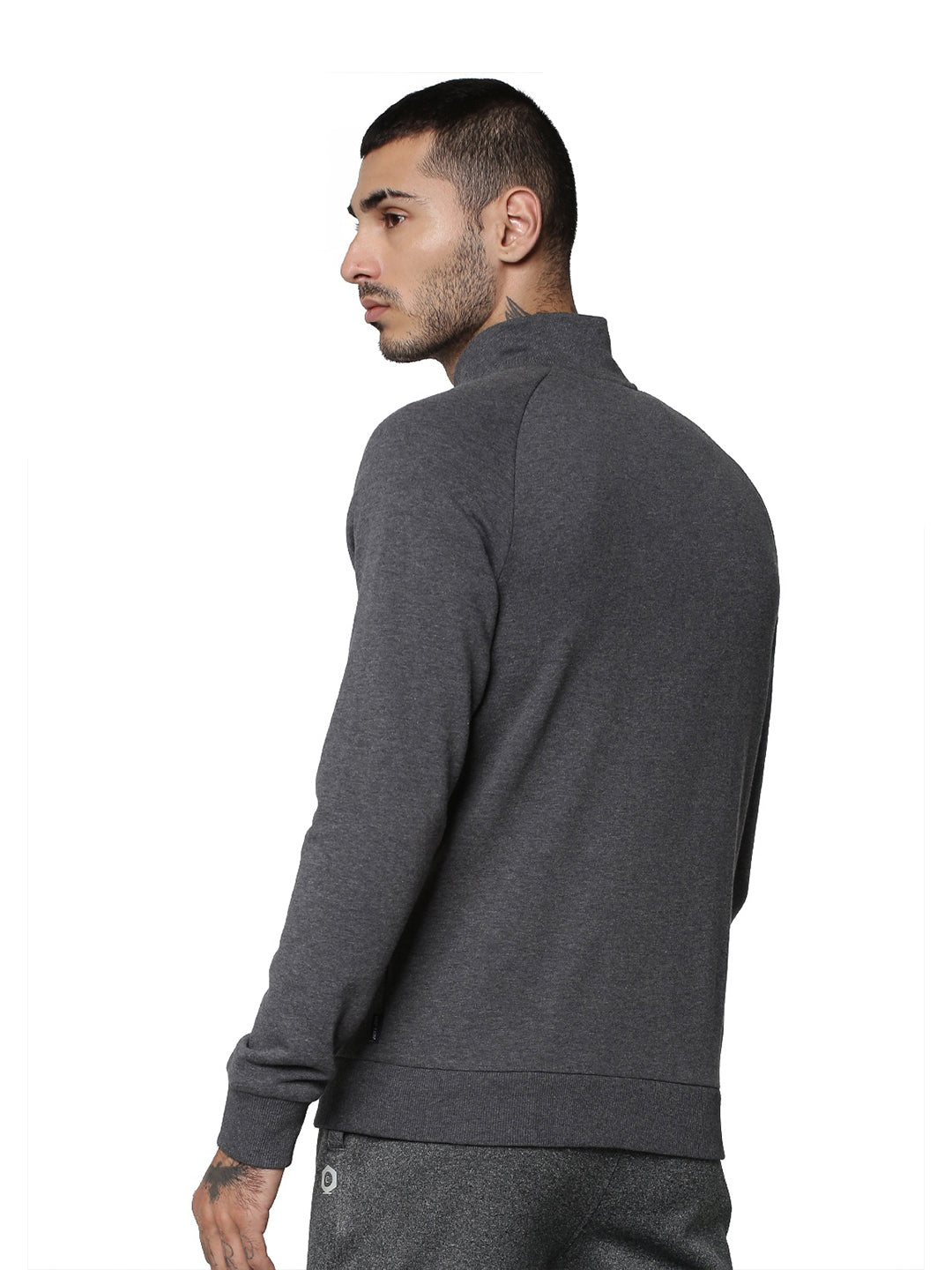 Light Grey Zip-Up Sweat Jacket