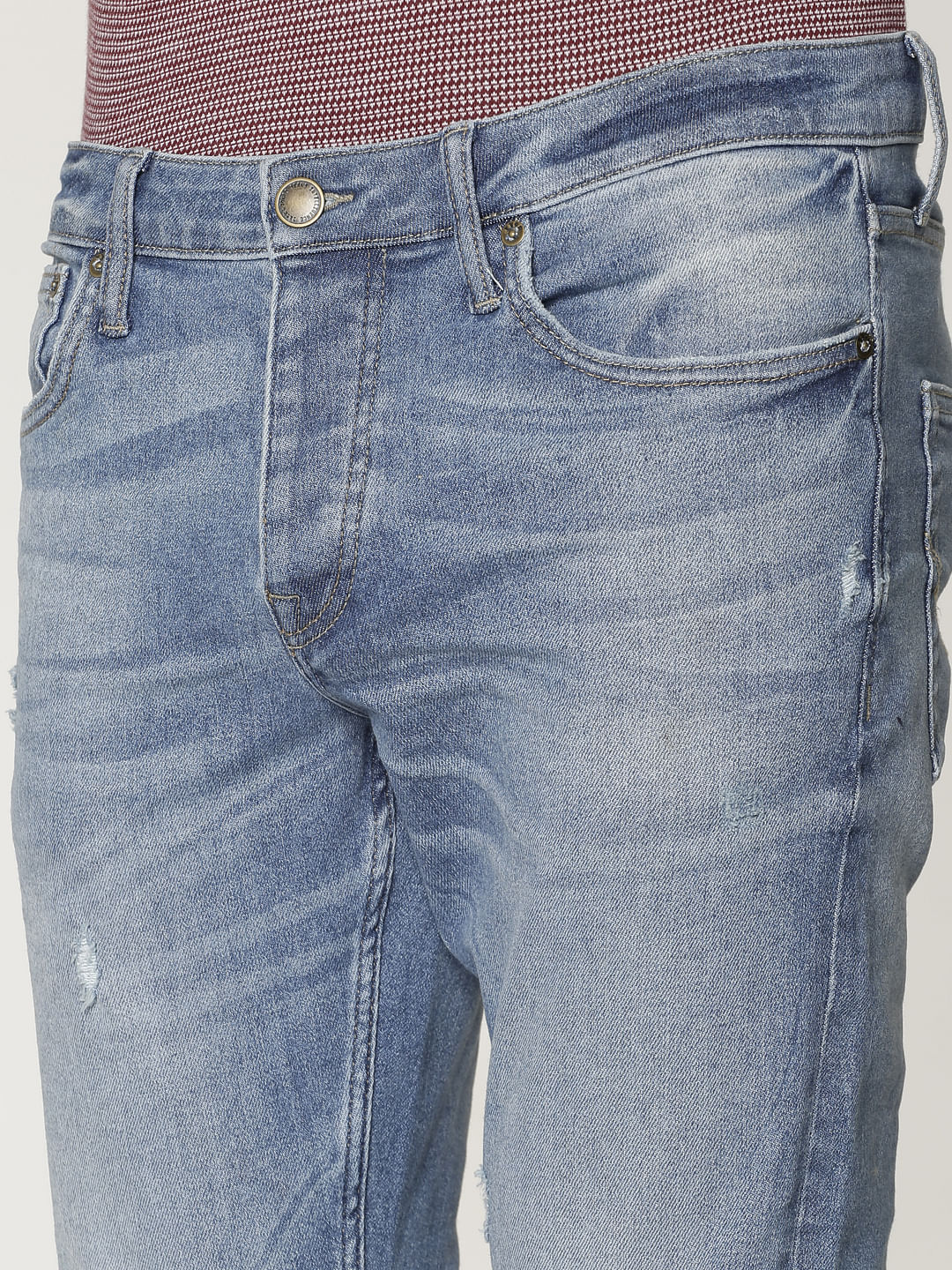 Blue Washed Glenn Slim Fit Jeans