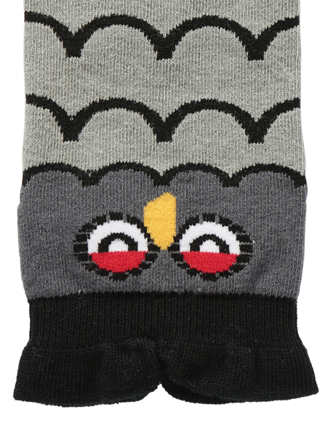 Grey Owl Print Ankle Length Socks