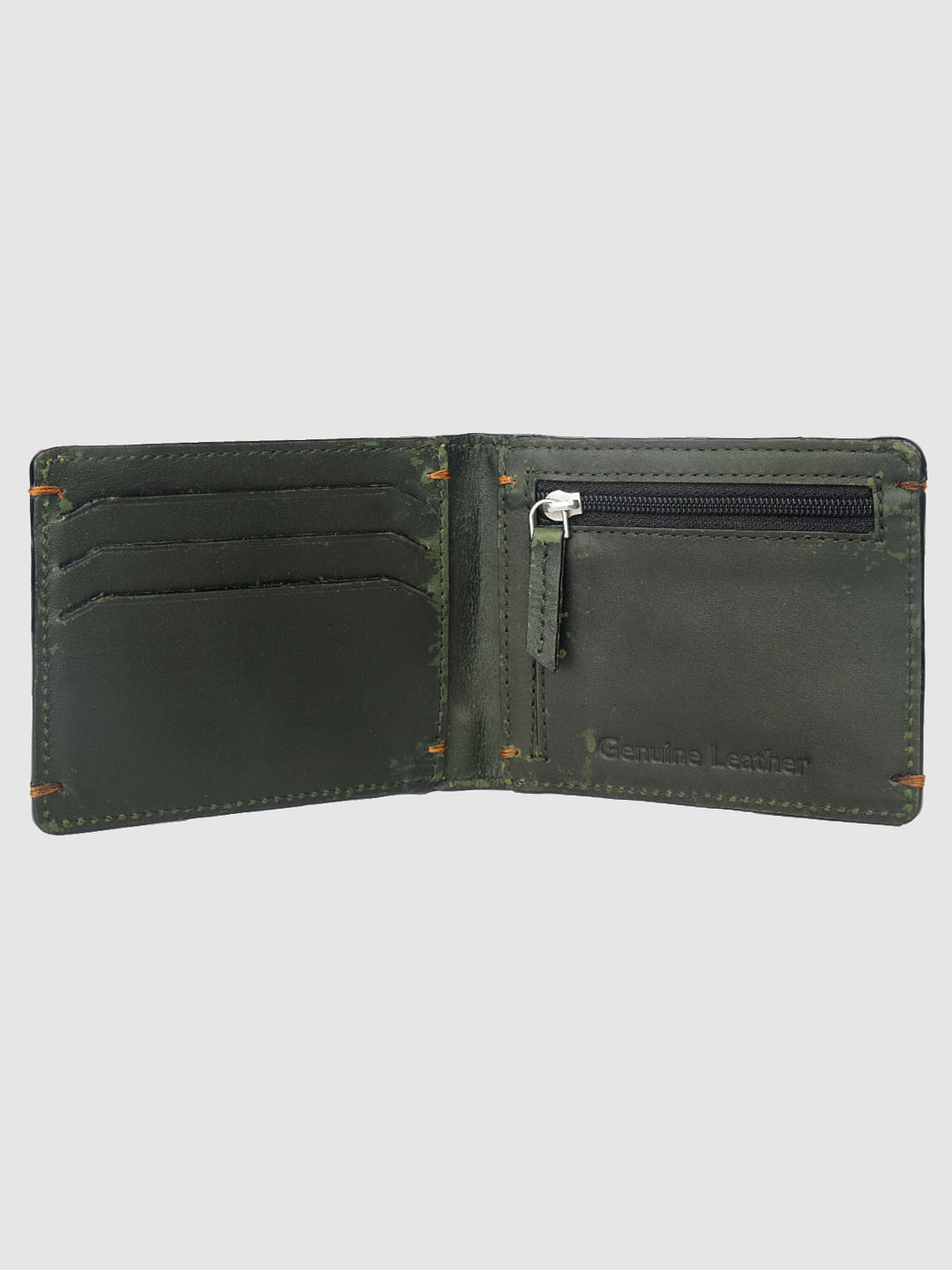 Dark Green Leather Wallet