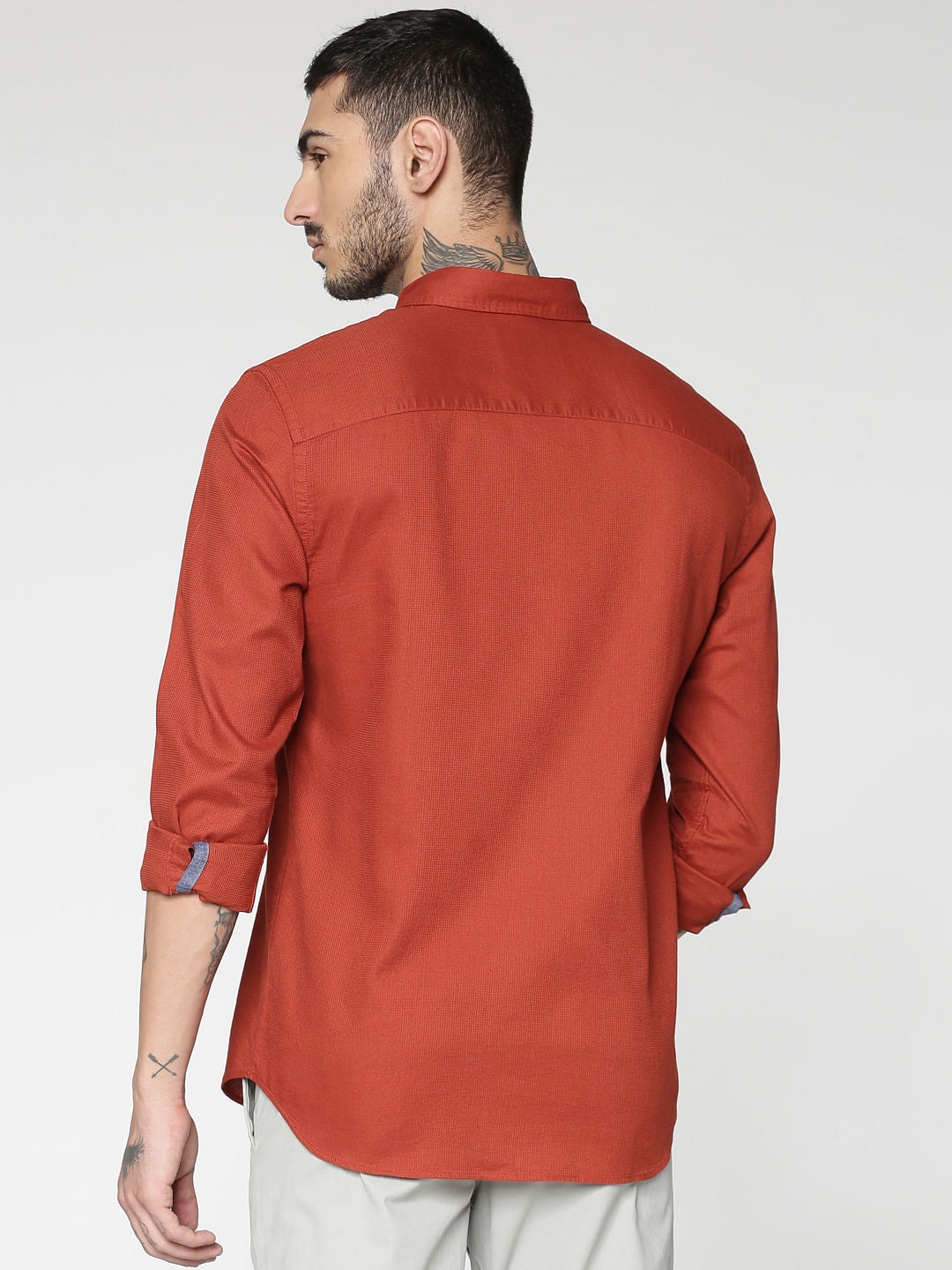Rust Full Sleeves Shirt