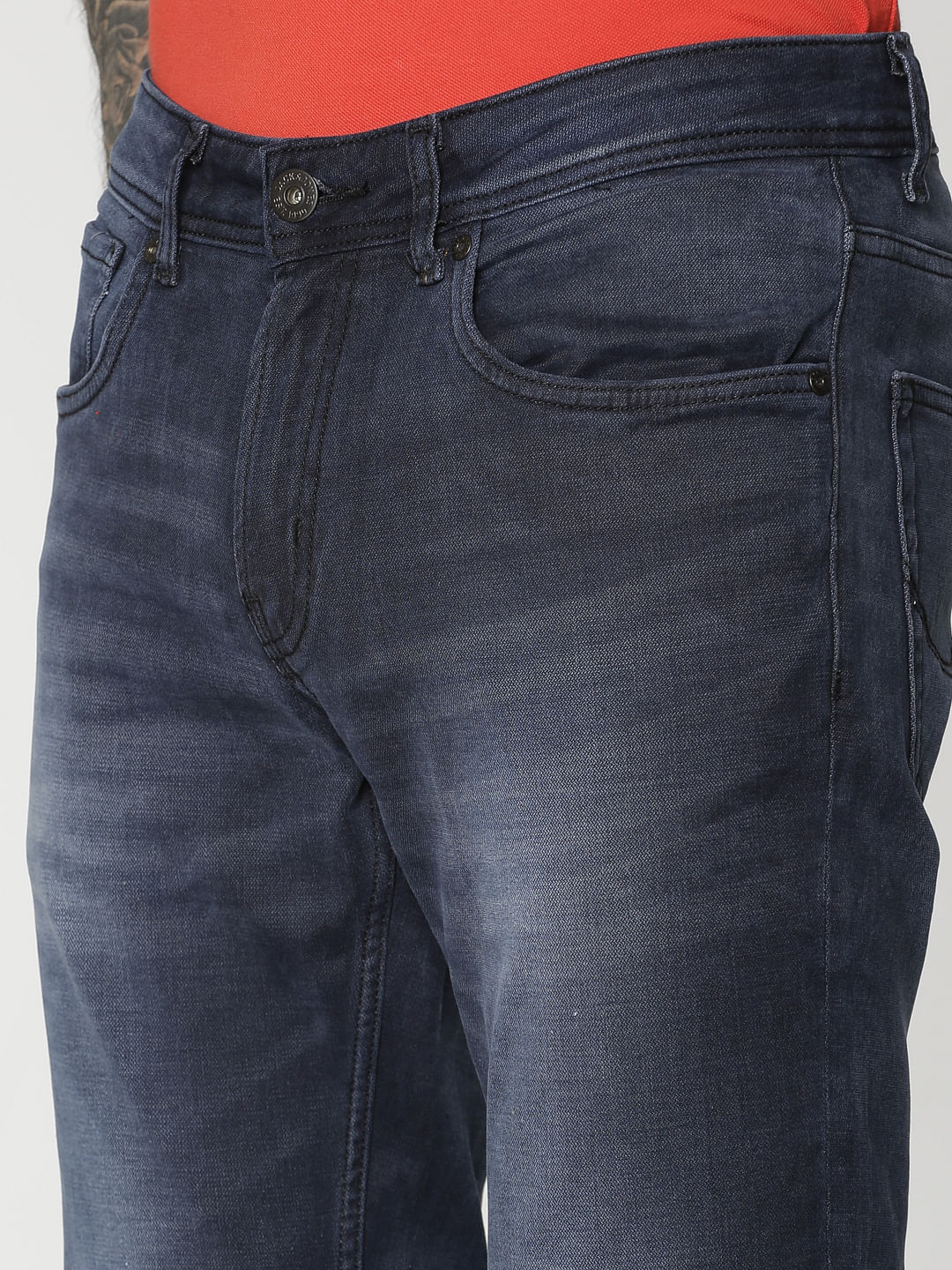 Blue Light Washed Glenn Slim Fit Jeans