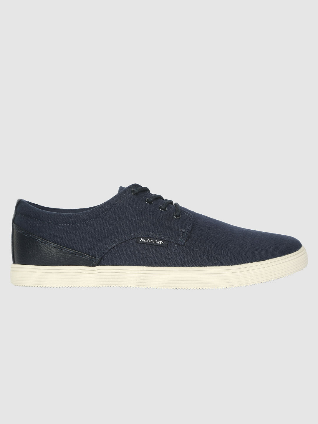 Navy Blue Lace Up Sneakers