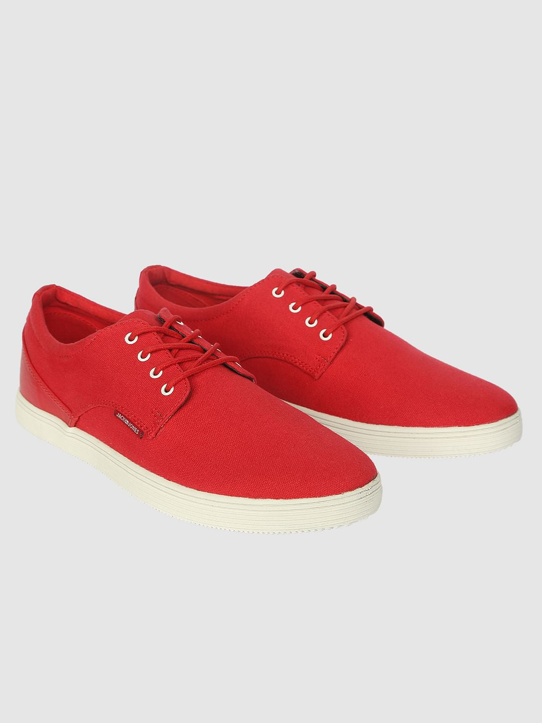 Red Lace Up Sneakers
