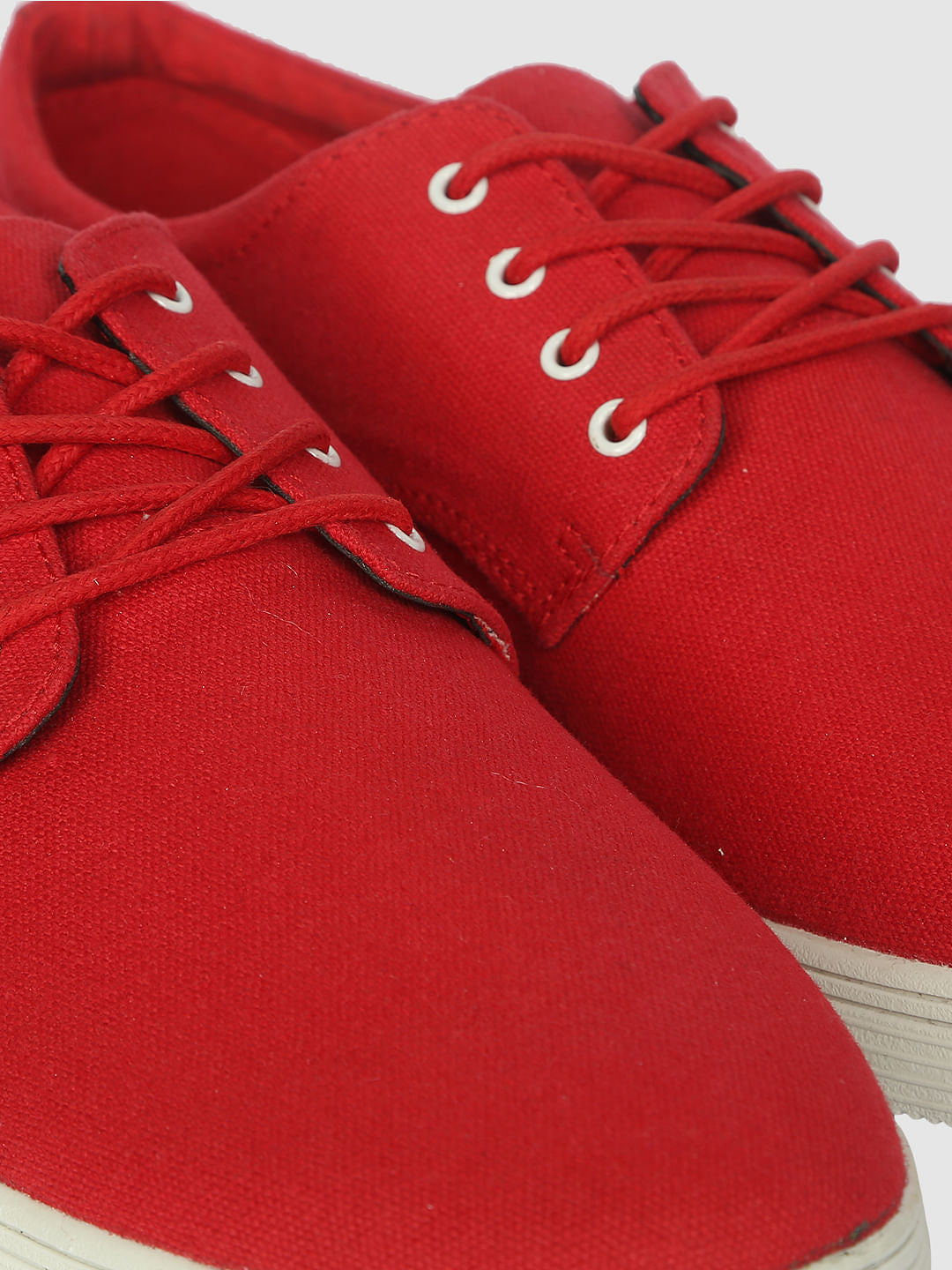 Red Lace Up Sneakers