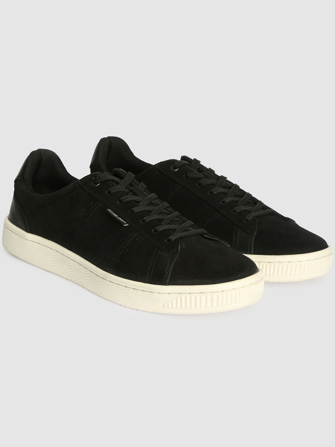 Black Leather Sneakers