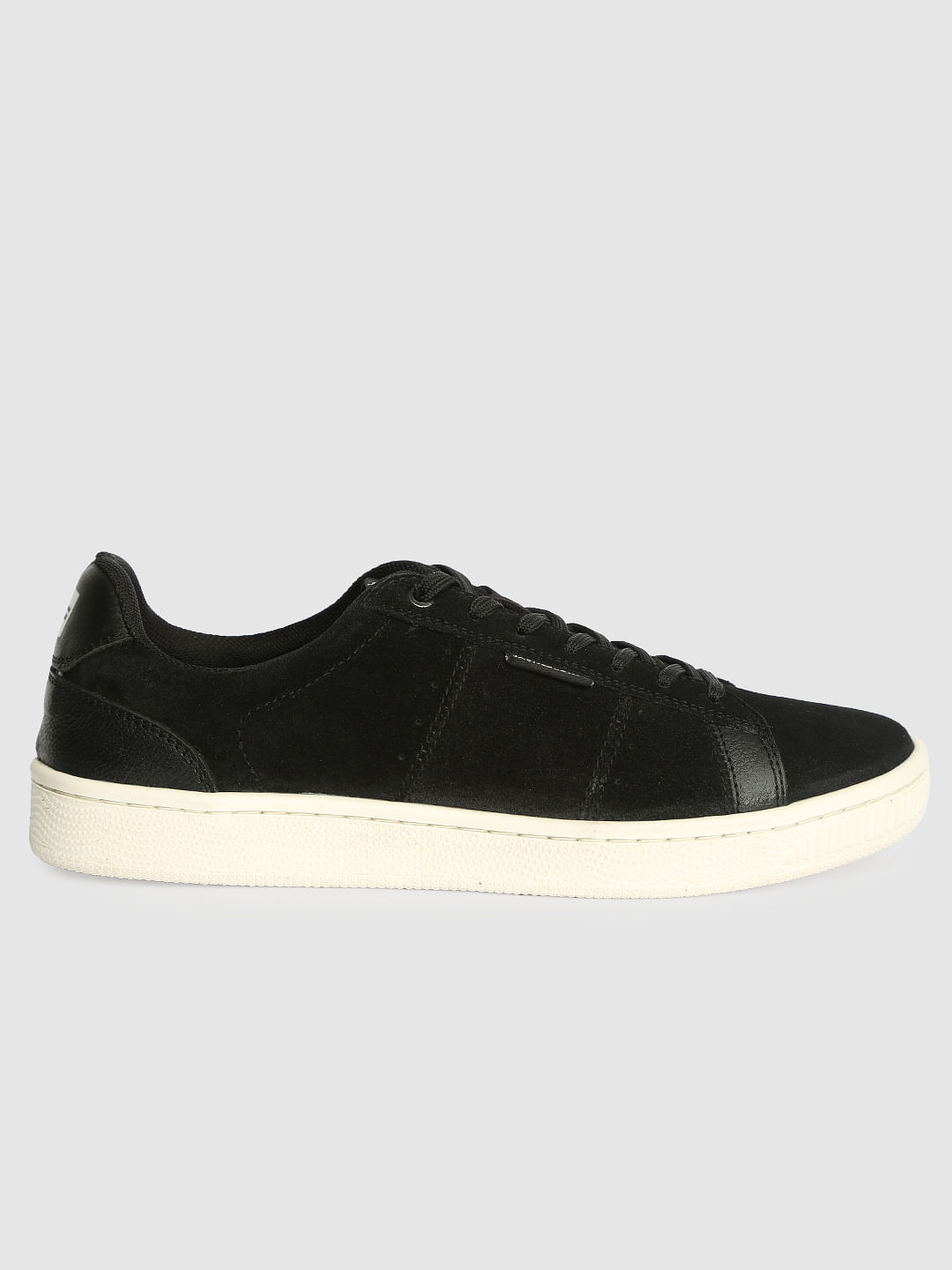 Black Leather Sneakers