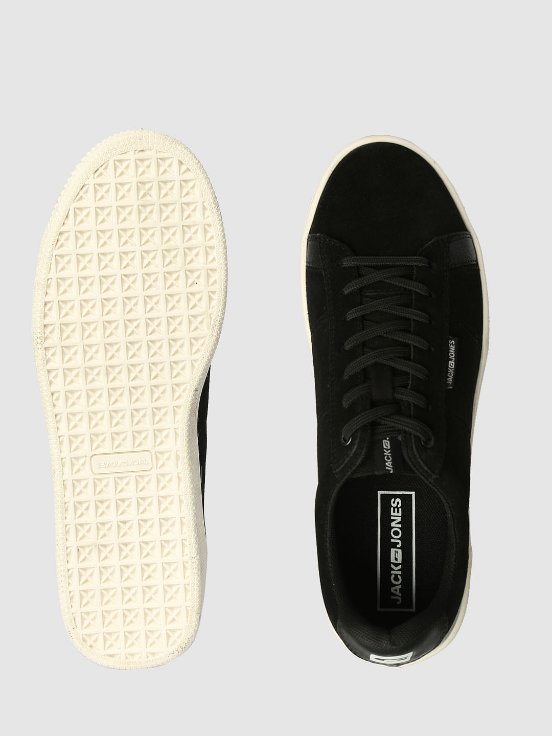 Black Leather Sneakers