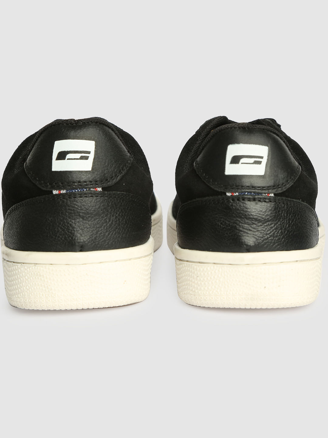 Black Leather Sneakers