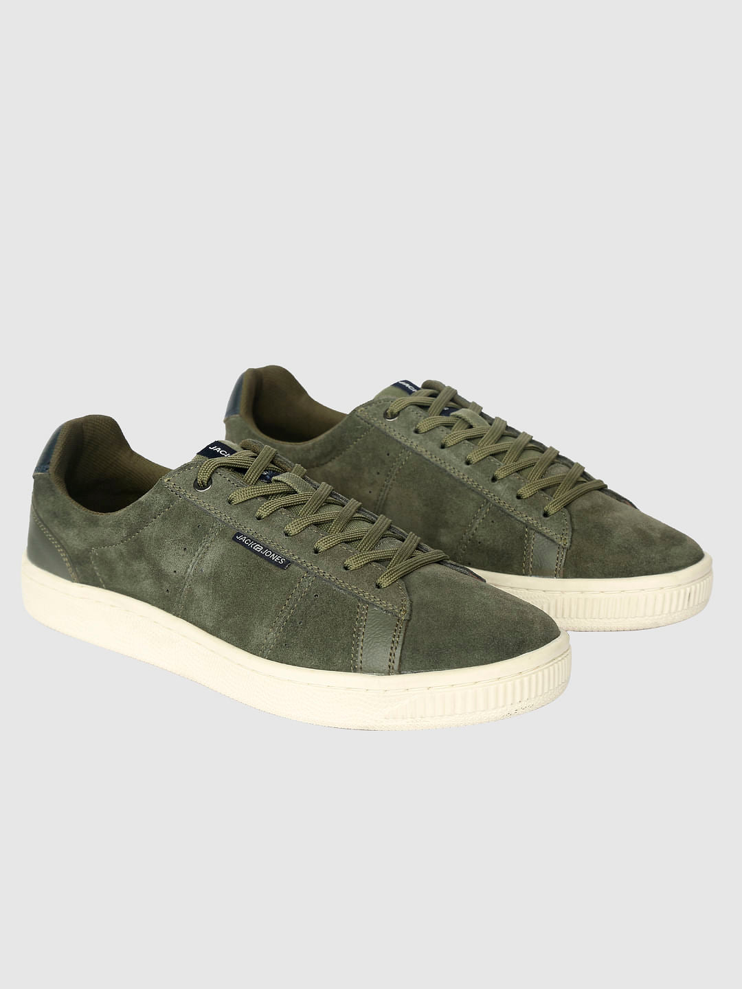 Green Leather Sneakers