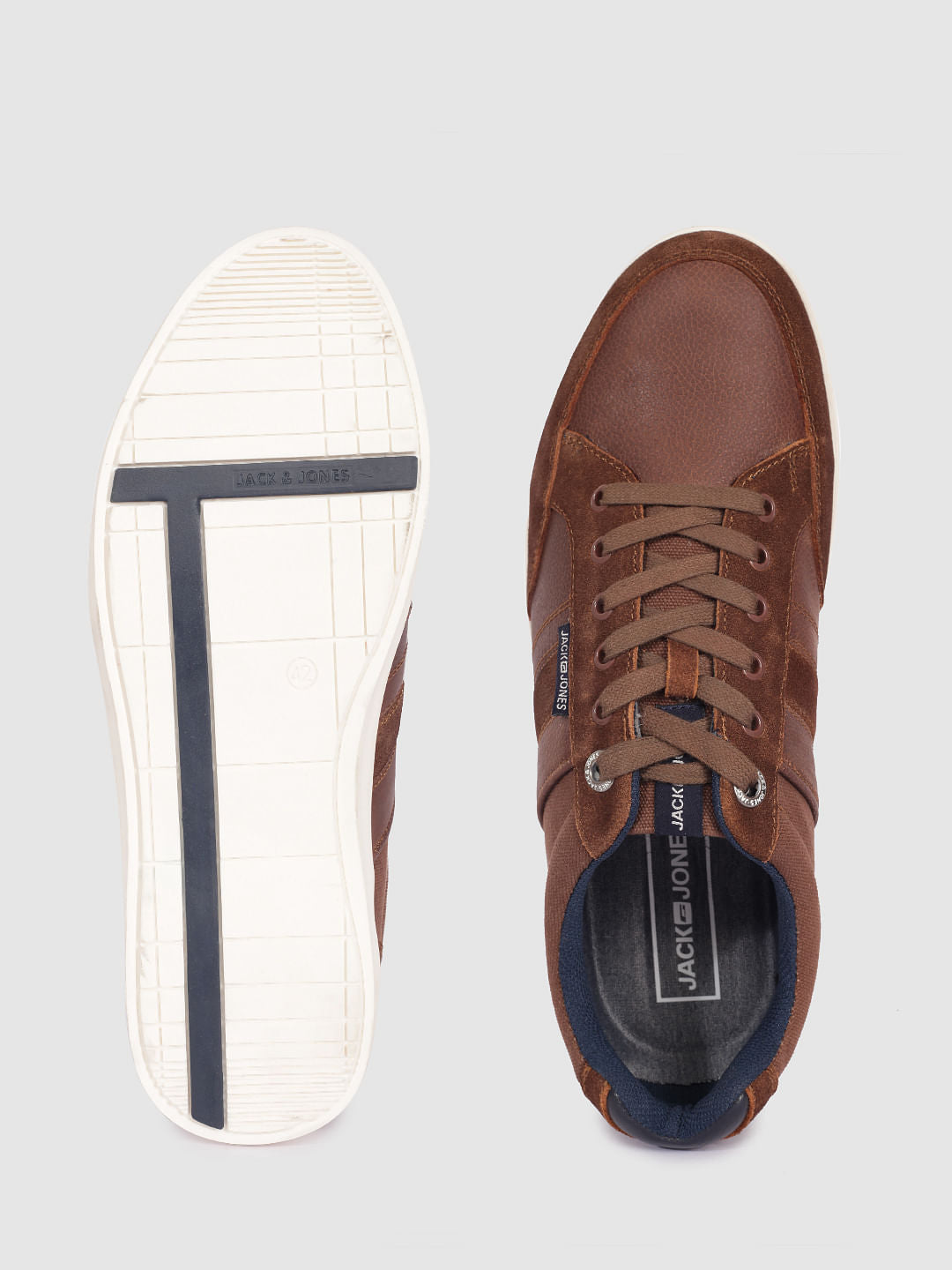 Brown Suede Detail Sneakers