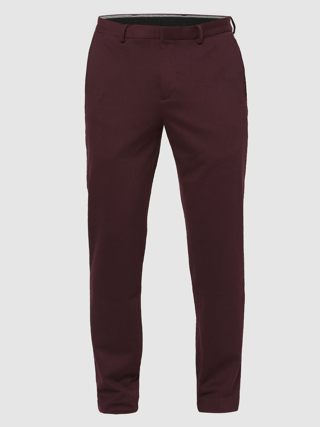Burgundy Slim Fit Trousers