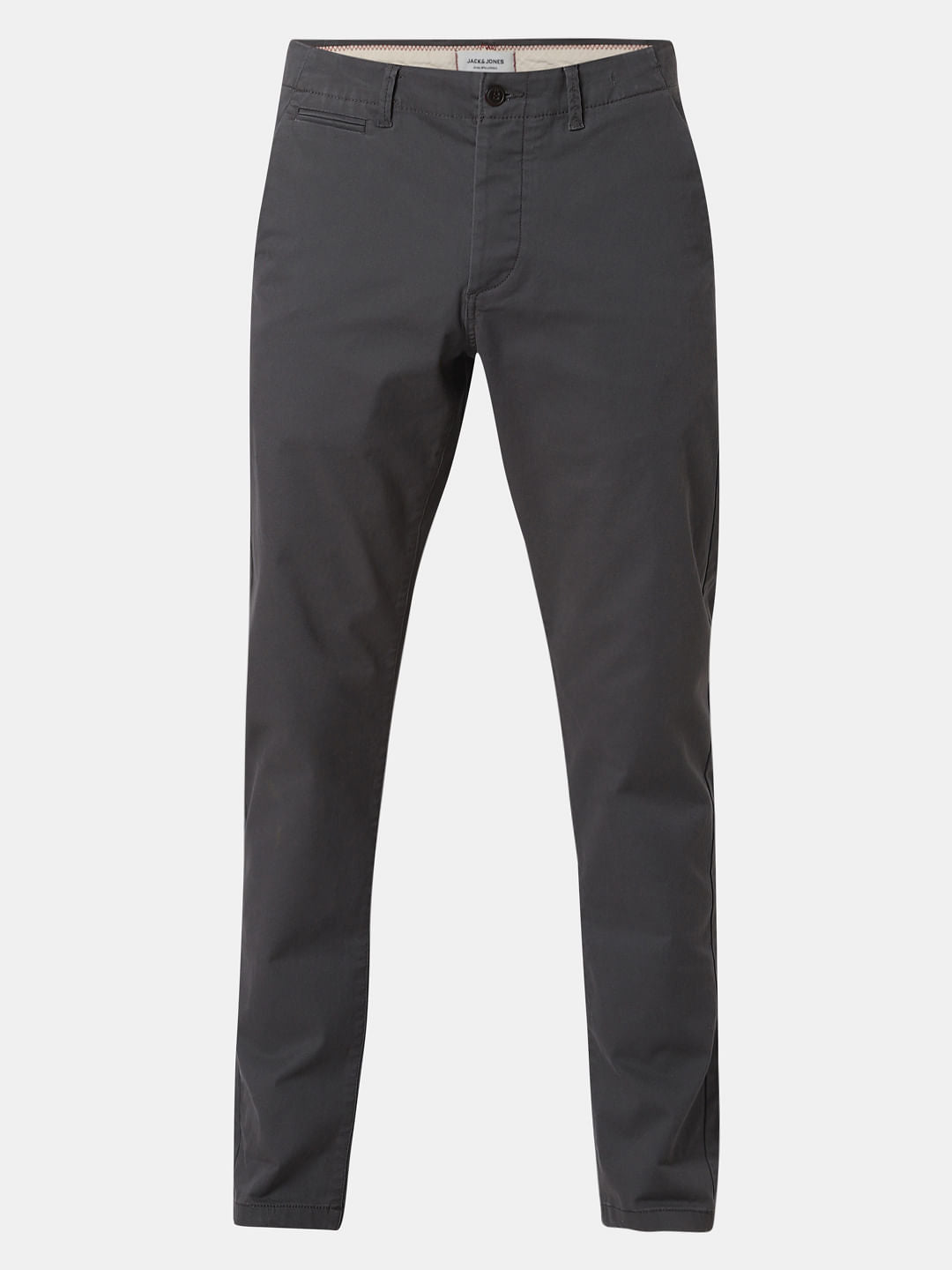 Grey Mid Rise Pants