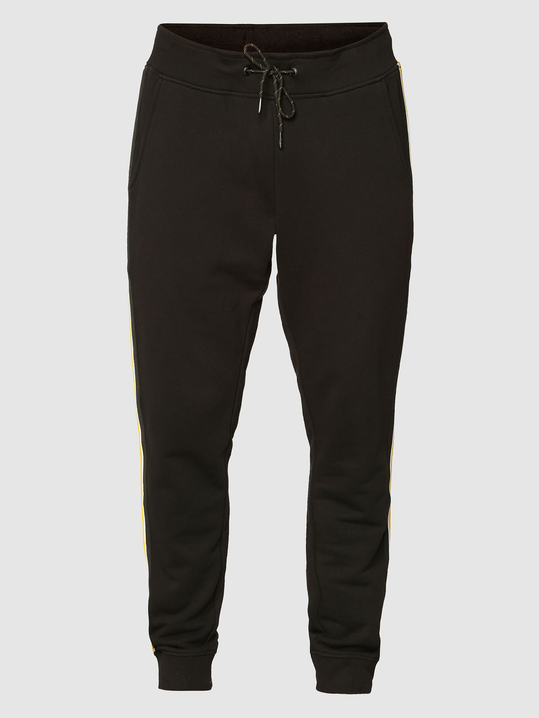 Black Side Tape Detail Sweatpants