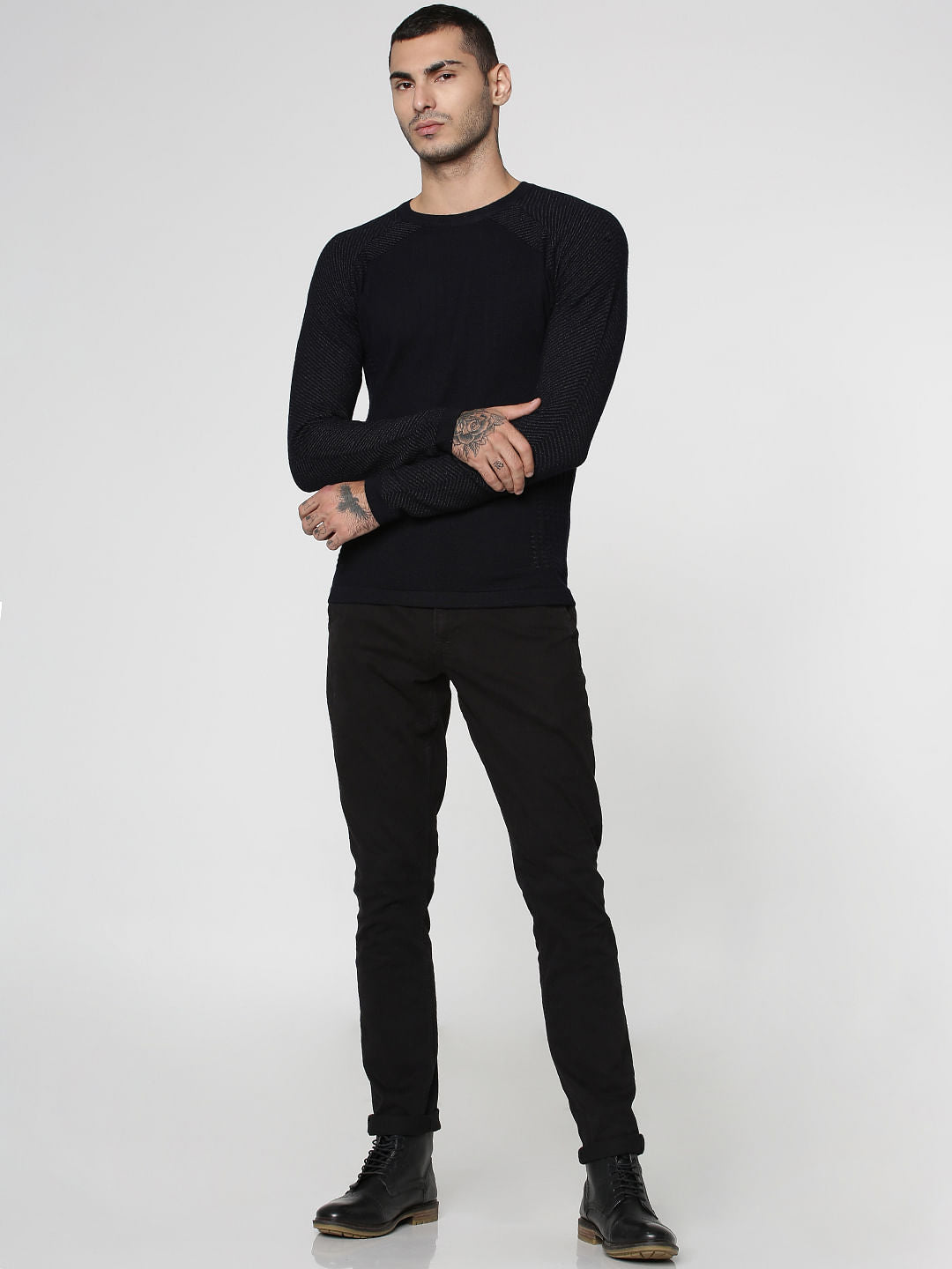 Navy Blue Pullover