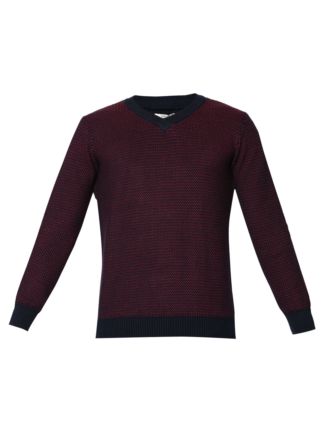 Blue Textured Pullover