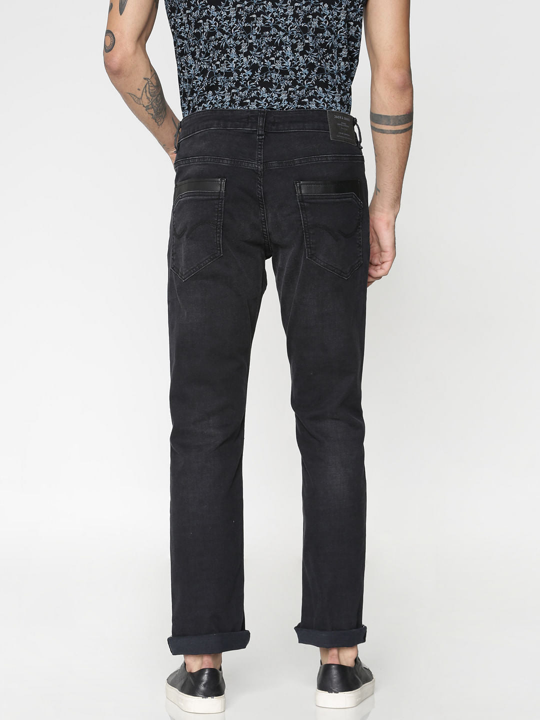Black Washed Ben Skinny Fit Jeans